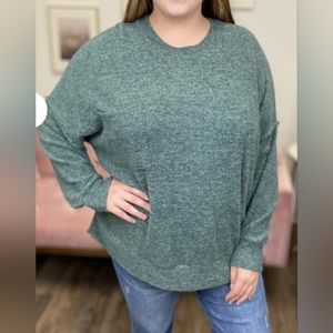 Zenana brand Drop Shoulder Sweatshirt Women's plus size 2x
